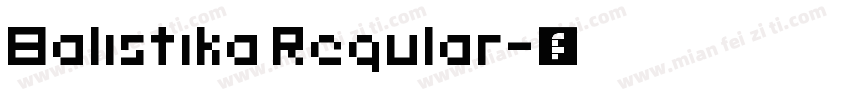 Balistika Regular字体转换